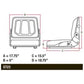 Black Forklift Seat Fits 1838 1840 1845C 40XT 410 420 420CT 430 435 440 440CT