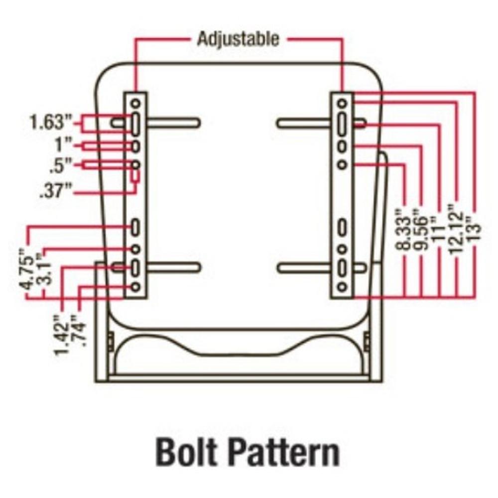 FLS122BL Seat Fits Case-IH Skid Steer Loader & Forklift 1838 1840 410 430 40XT