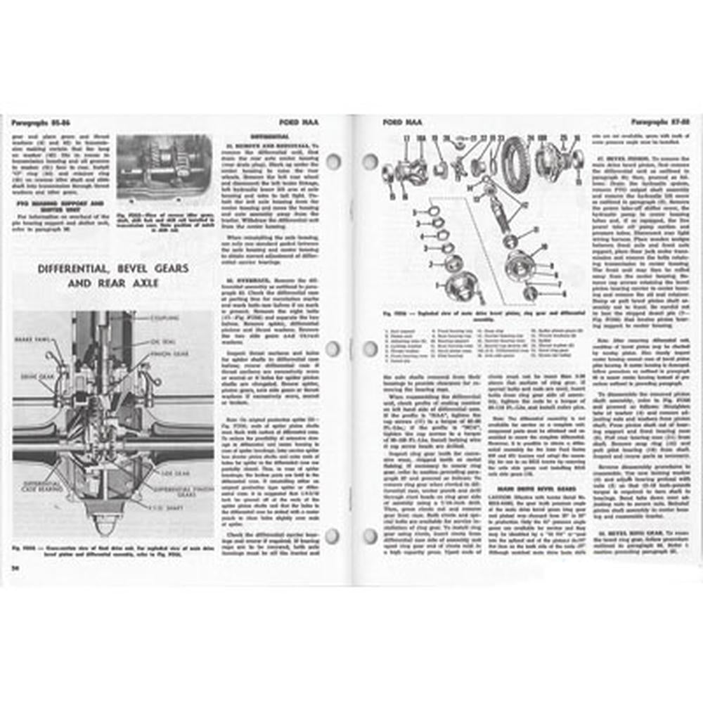 I & T SHOP REPAIR MANUAL Fits Ford NAA JUBILEE TRACTOR FO19