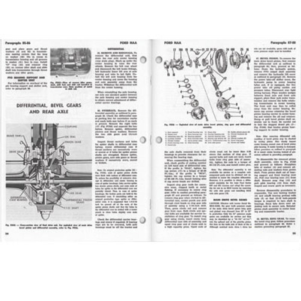 I & T SHOP REPAIR MANUAL Fits Ford NAA JUBILEE TRACTOR FO19