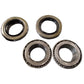 (2) Trailer Axle Kits 2,000 lbs 5 on 4.5" Bolt Pattern Idler Hubs Round Spindles