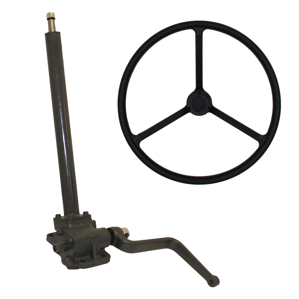 Steering Box Assembly with Wheel & Cap Fits Kubota Replaces 32150-16803