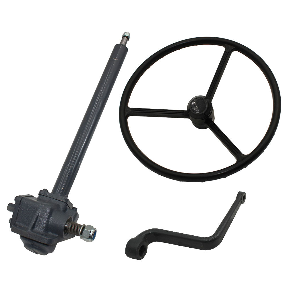 Steering Box Assembly with Wheel & Cap Fits Kubota Replaces 32150-16803