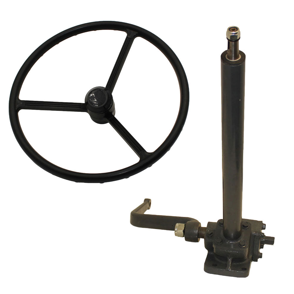 Steering Box Assembly with Wheel & Cap Fits Kubota Replaces 32150-16803