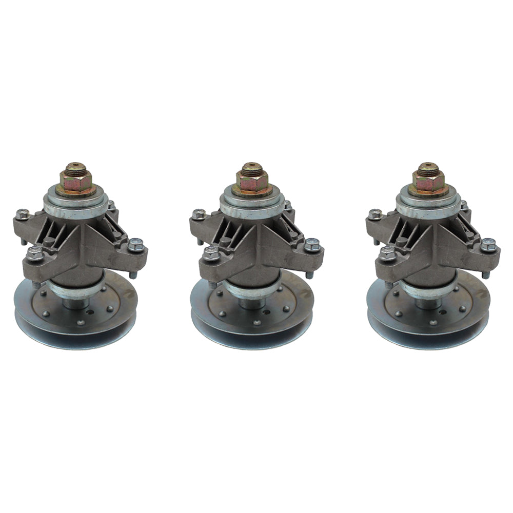 3x Spindle & Pulley Set Fits Cub Cadet 618-04129A 918-04129 618-04129