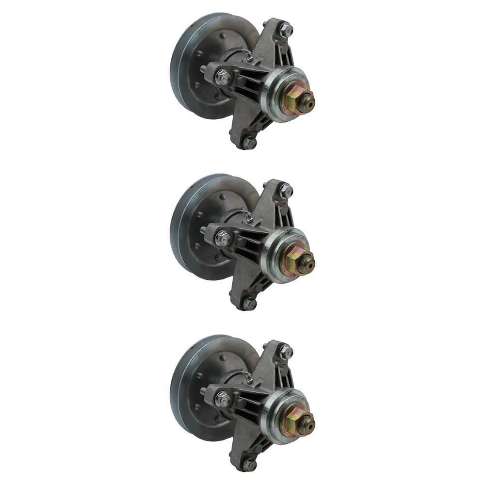 3x Spindle & Pulley Set Fits Cub Cadet 618-04129A 918-04129 618-04129