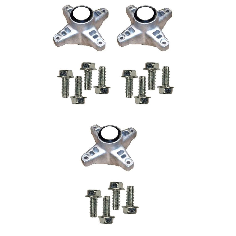 Qty 3: Spindle Assembly & Bolts  Fits Cub Cadet Replaces 1724491