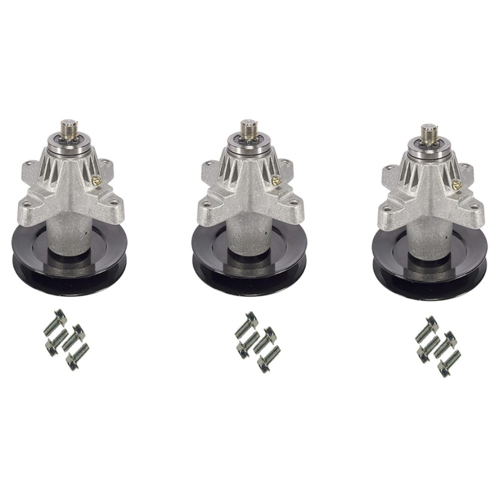 Qty 3: Spindle Assembly with Bolts Fits MTD Replaces 159830