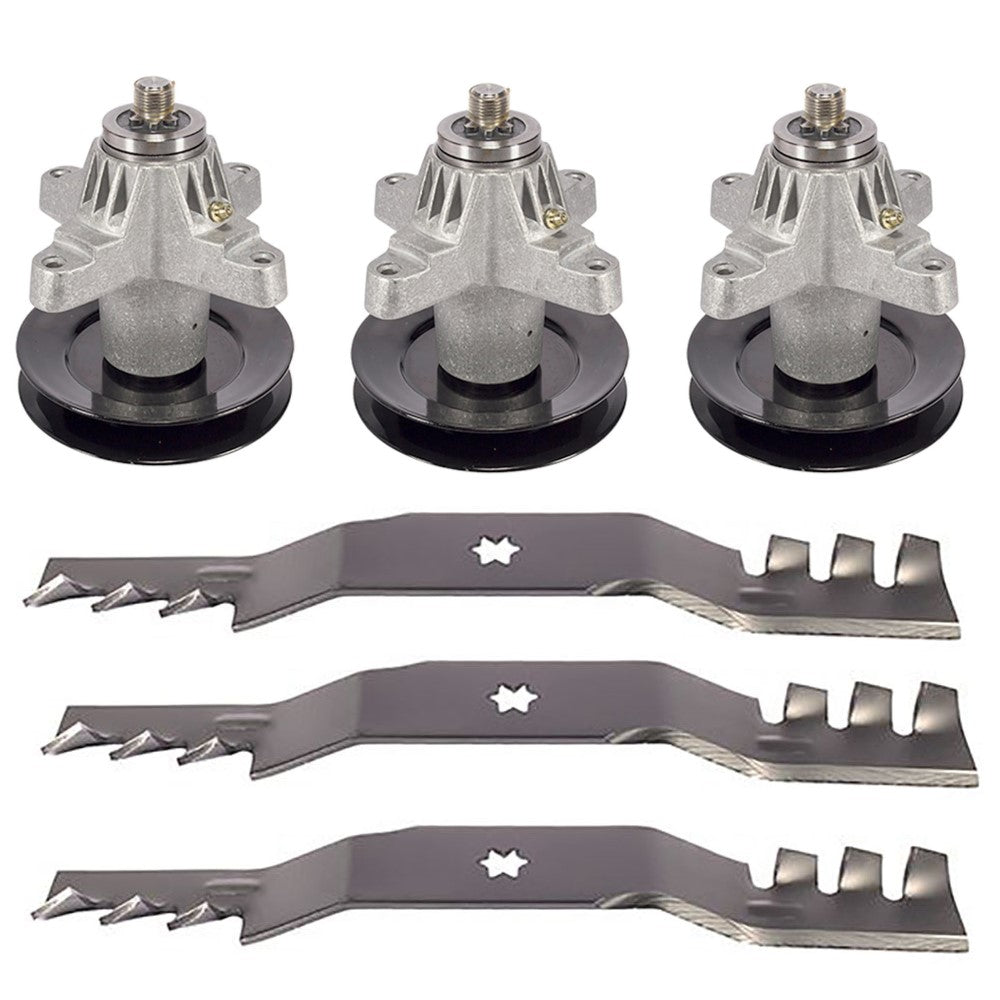 Spindles Blades fits MTD Fits Cub Cadet 50" 918-04126 742-04053 RZT50 RZT-L50 RZ