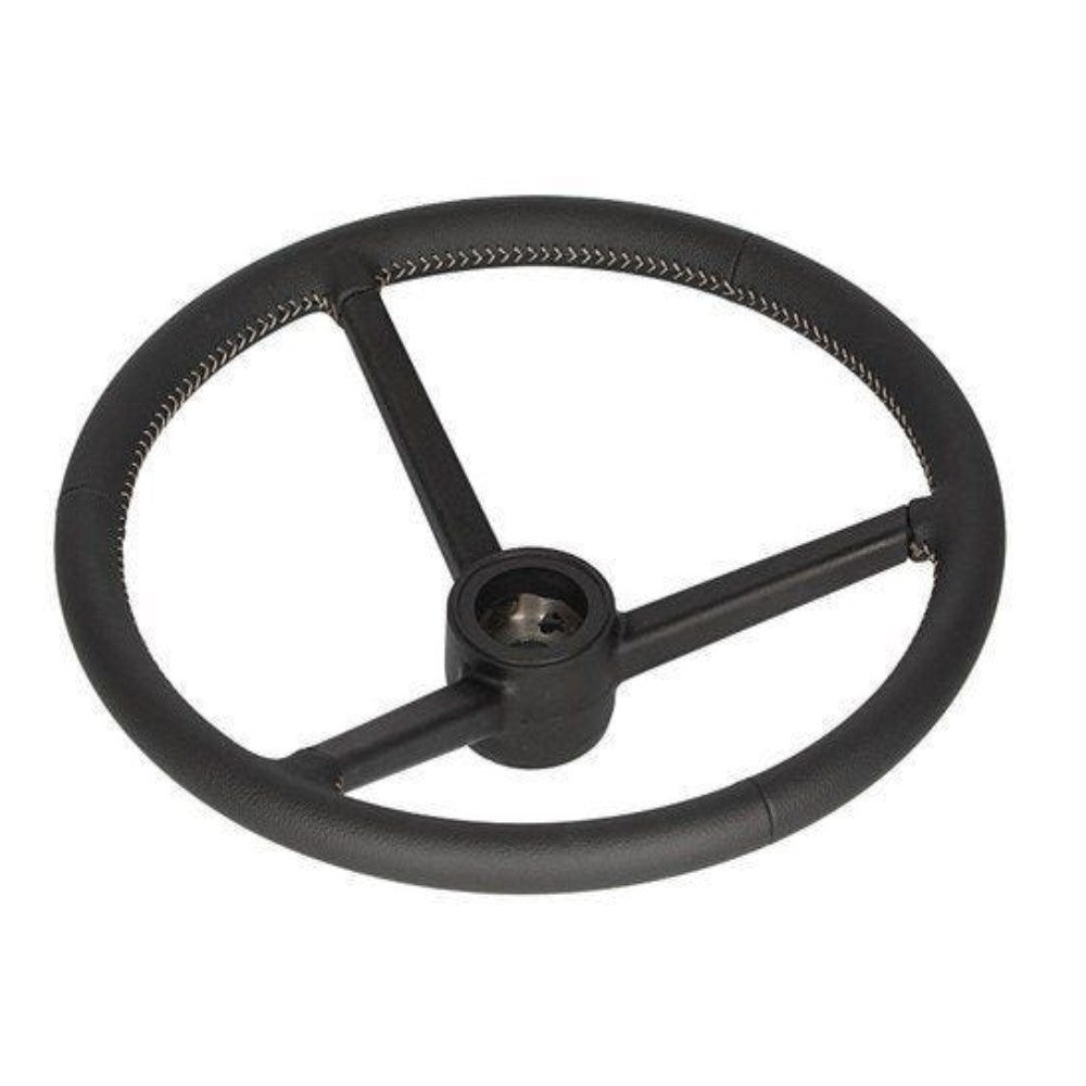 Black Leather Wrapped Steering Wheel RE282643 Fits John Deere 7130 7200R 7210R