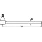 Long Tie Rod Fits 245 253 255 262 270 272 282 344 384 502 602 702 802 02350008