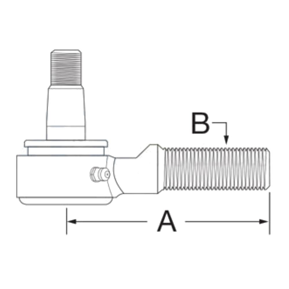 Outer Left Hand Tie Rod End SBA334800630 Fits New Holland Boomer 3040 3045 3050