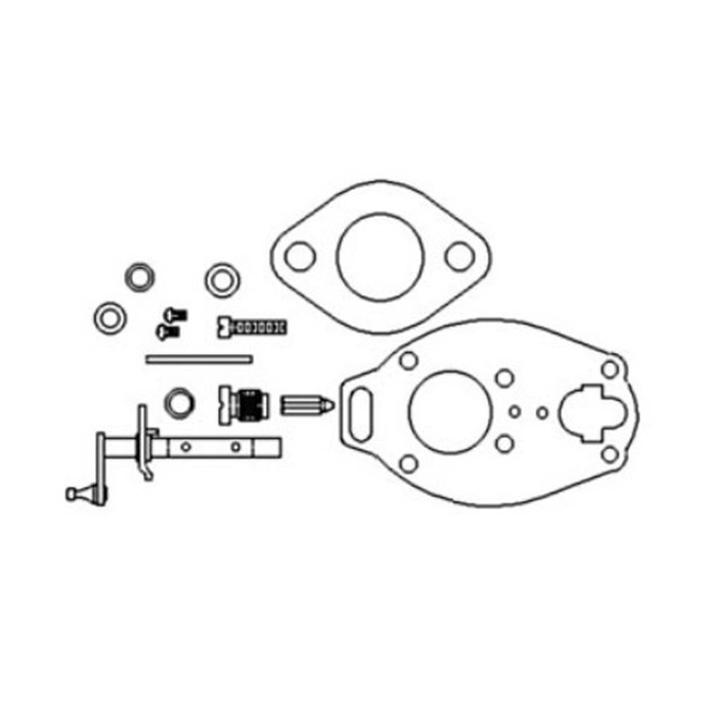 Basic Carburetor Kit w/ Throttle Shaft Fits International Harvester