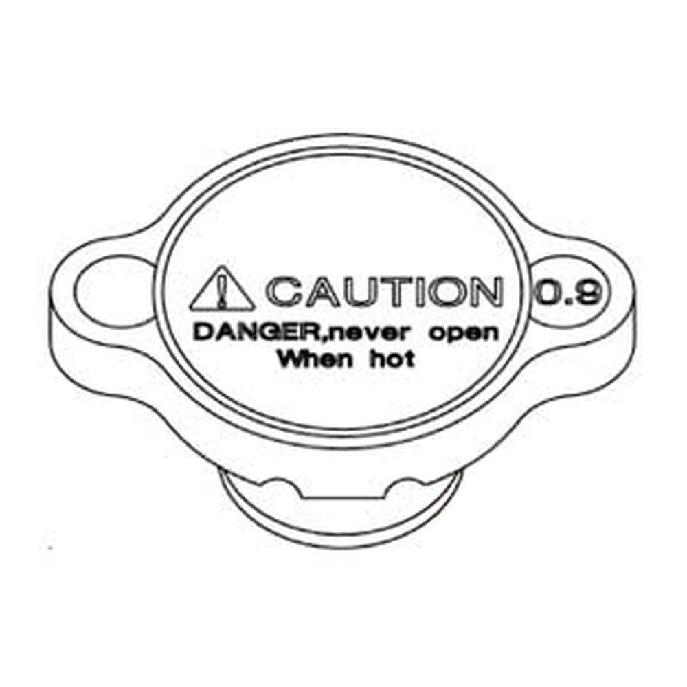 Radiator Cap 17214-72020 Fits Kubota B7800 F2260 F2560 G2160 GR2100 ZD18 ZD21