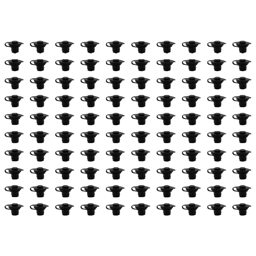 (100) Black Vent Caps for Blitz Wedco Essence Midwest Eagle Fuel Jugs / Gas Can