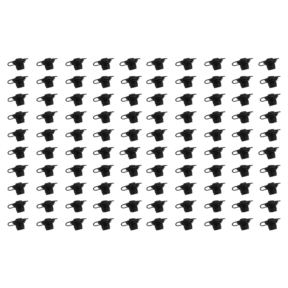 (100) Black Vent Caps for Blitz Wedco Essence Midwest Eagle Fuel Jugs / Gas Can