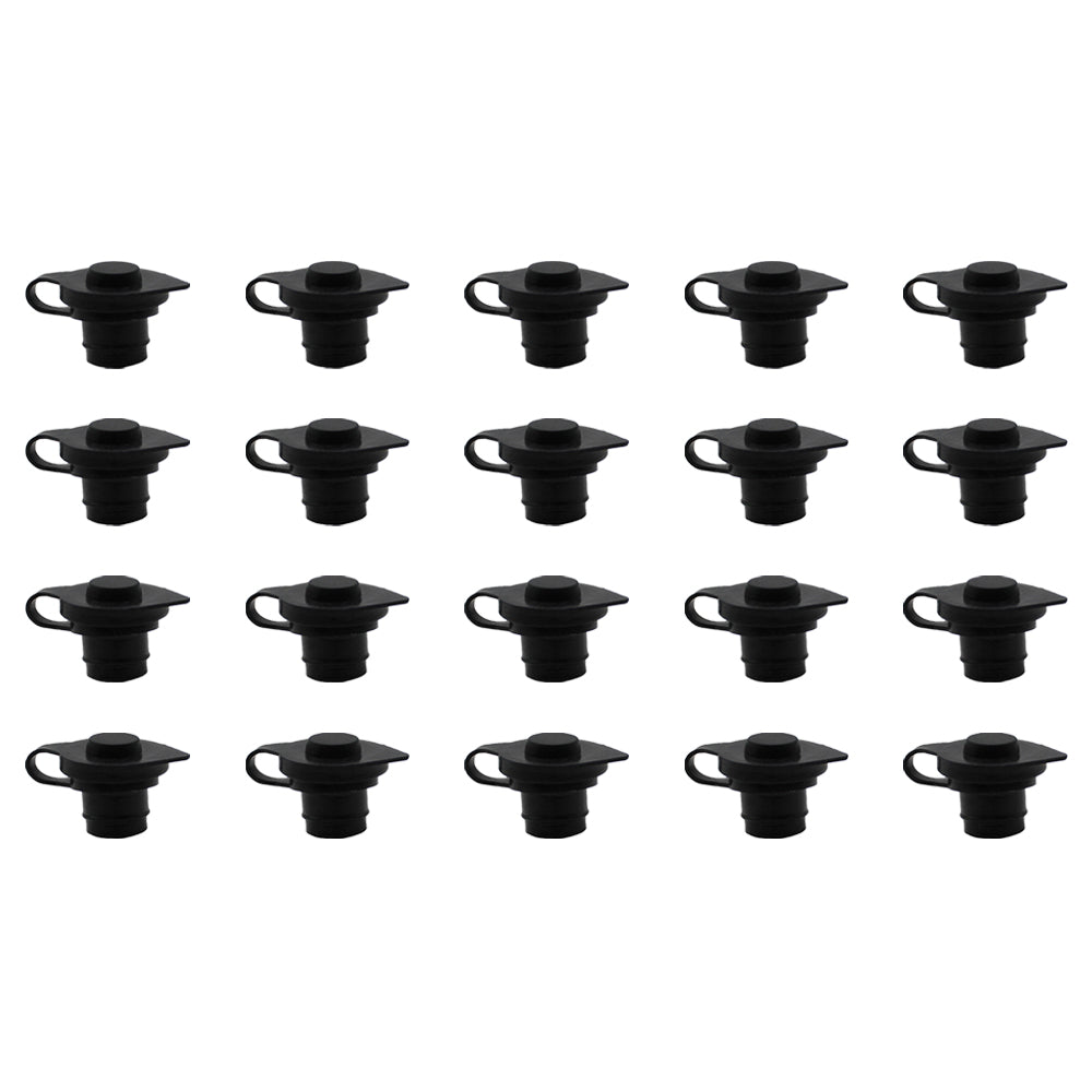 20 Black Vent Caps on Fuel Gas Can for Blitz Wedco Scepter Essence Midwest Eagle