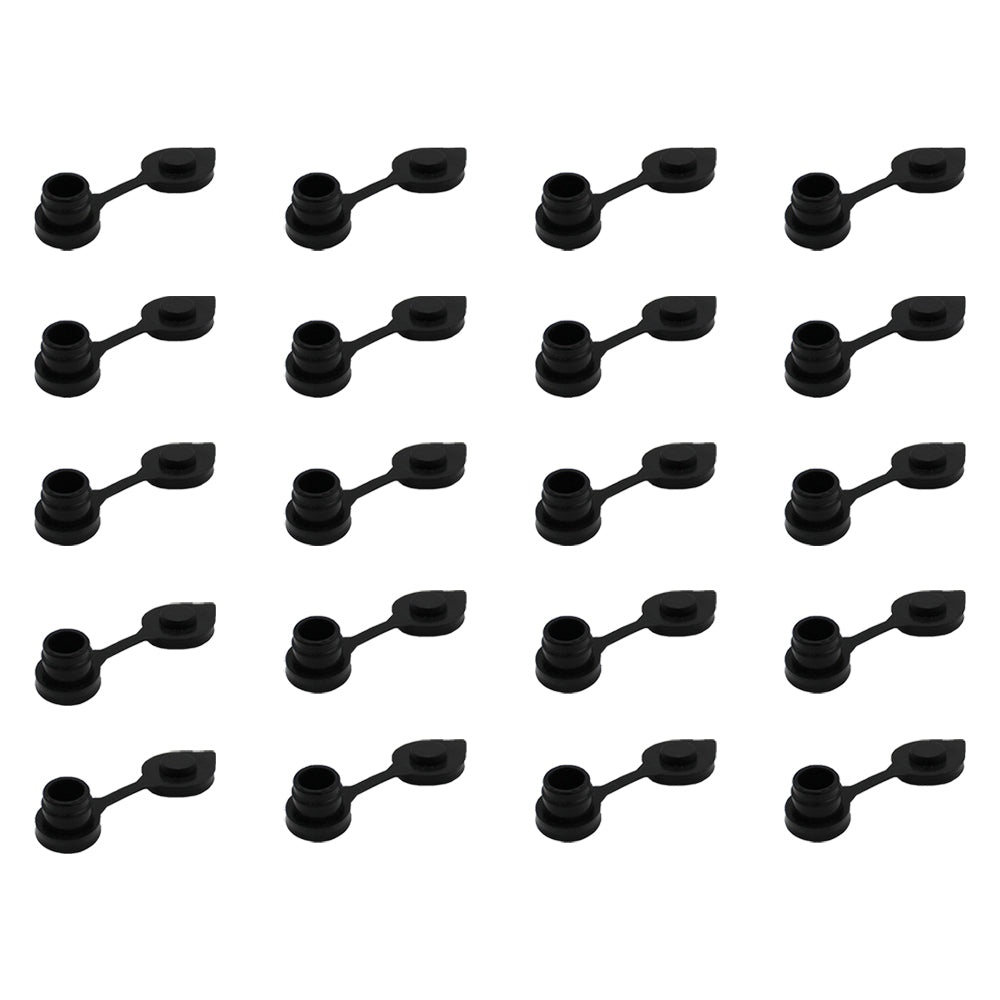 20 Black Vent Caps on Fuel Gas Can for Blitz Wedco Scepter Essence Midwest Eagle