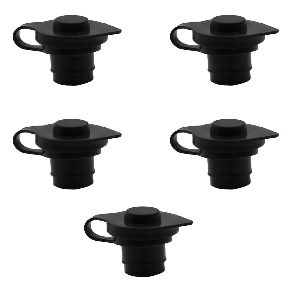 (5)- Black Fuel / Gas Can Vent Cap for Blitz Wedco Scepter Essence Midwest Eagle
