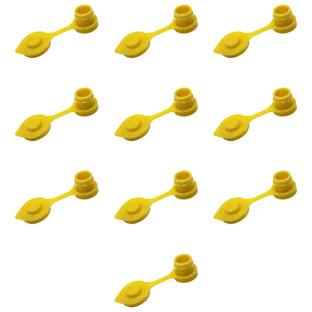 10 Yellow Replacement Gas Can Fuel Jug Vent Caps Eagle Chilton Spouts