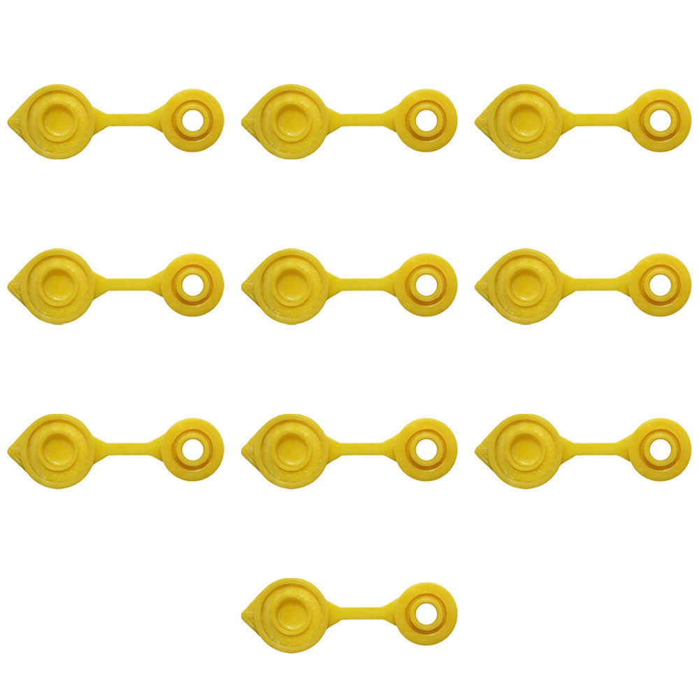 10 Yellow Replacement Gas Can Fuel Jug Vent Caps Eagle Chilton Spouts