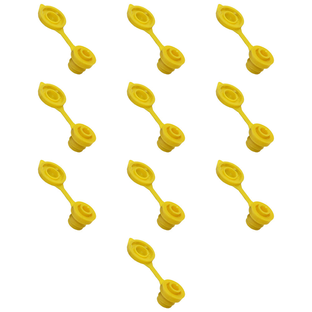 10 Yellow Gas/Fuel Can Vent Caps fit Midwest fit Blitz fit Scepter fit Ameri-can