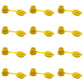 Set of Twelve (12) Yellow Vent Caps For Gas Diesel Fuel Kerosene Water Jugs Cans