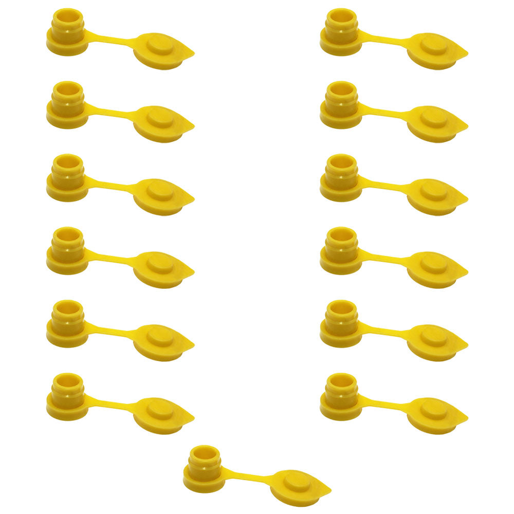 13-Pack New Yellow VENT CAPS Gas Can Breather Midwest Blitz Wedco Scepter