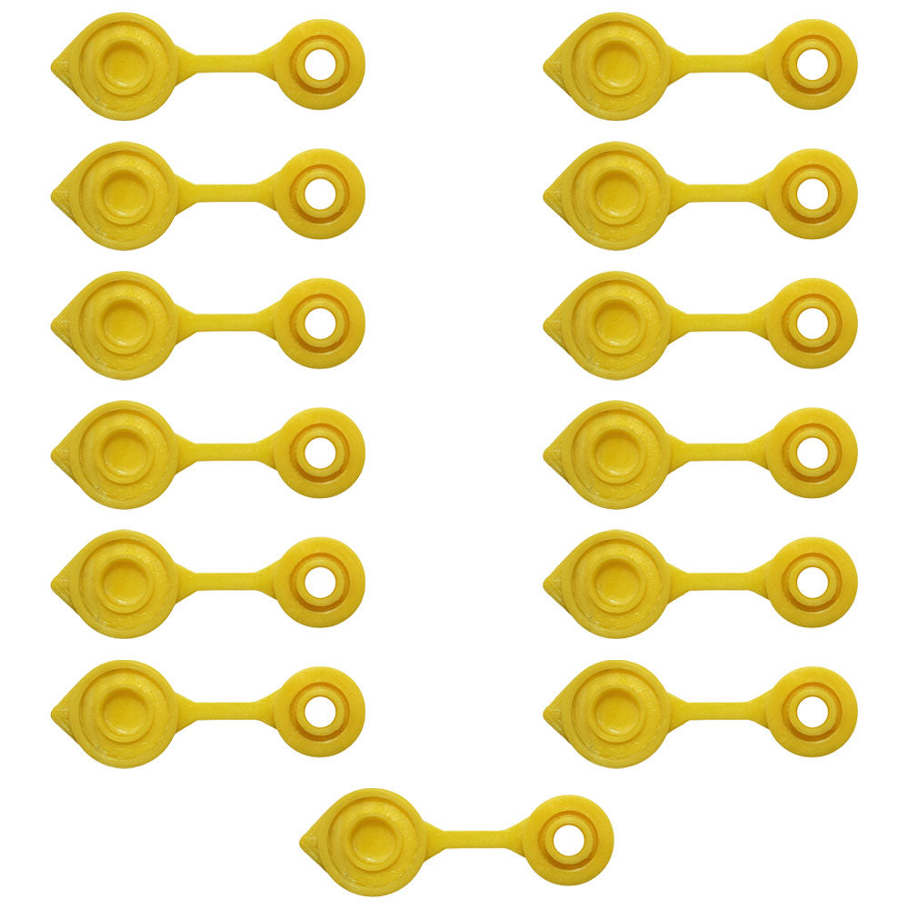 13-Pack New Yellow VENT CAPS Gas Can Breather Midwest Blitz Wedco Scepter