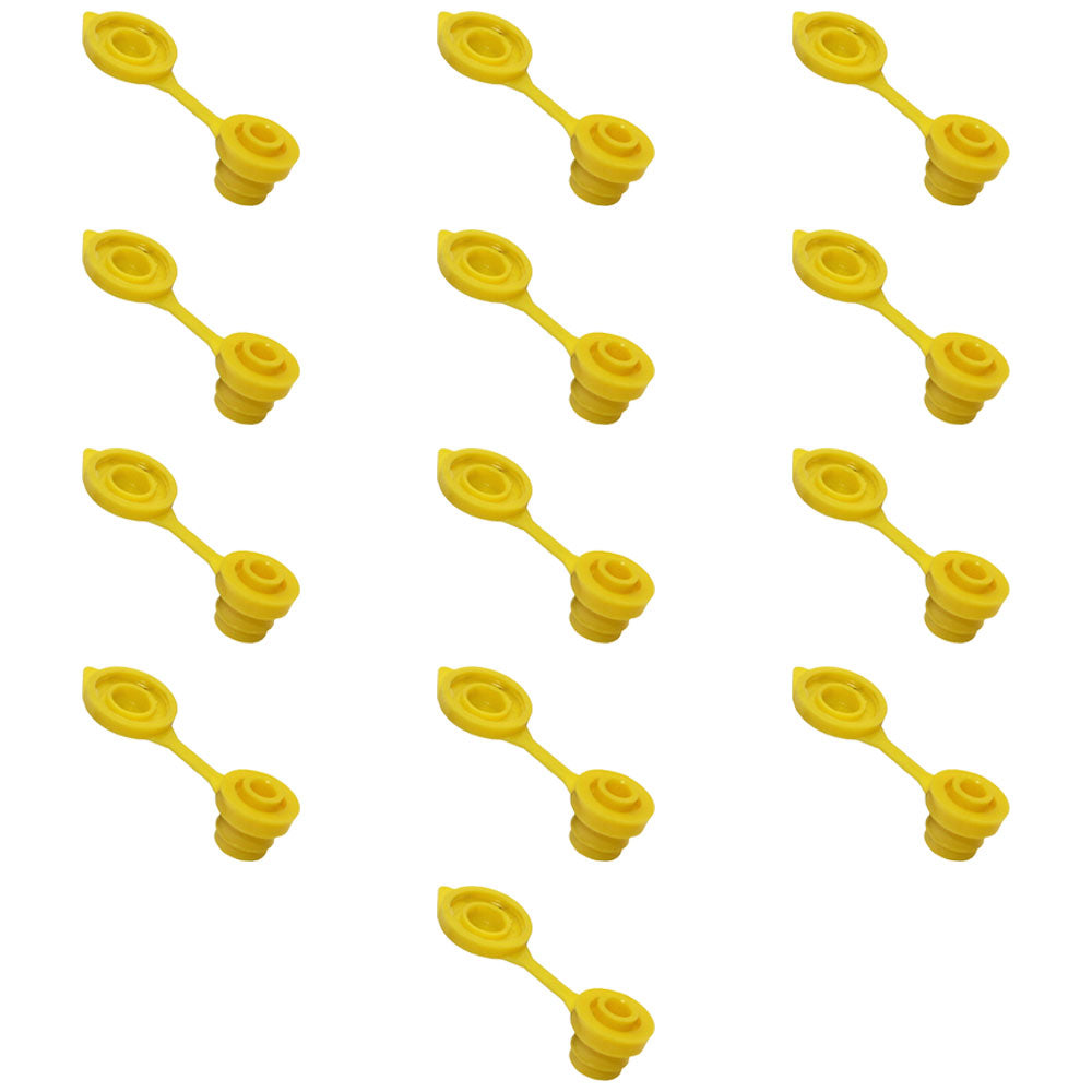 13-Pack New Yellow VENT CAPS Gas Can Breather Midwest Blitz Wedco Scepter