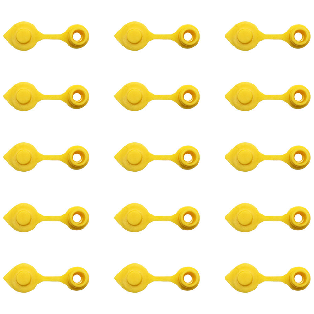 Qty 15: Gas Can Vent Caps (Yellow)  Fits Universal Products