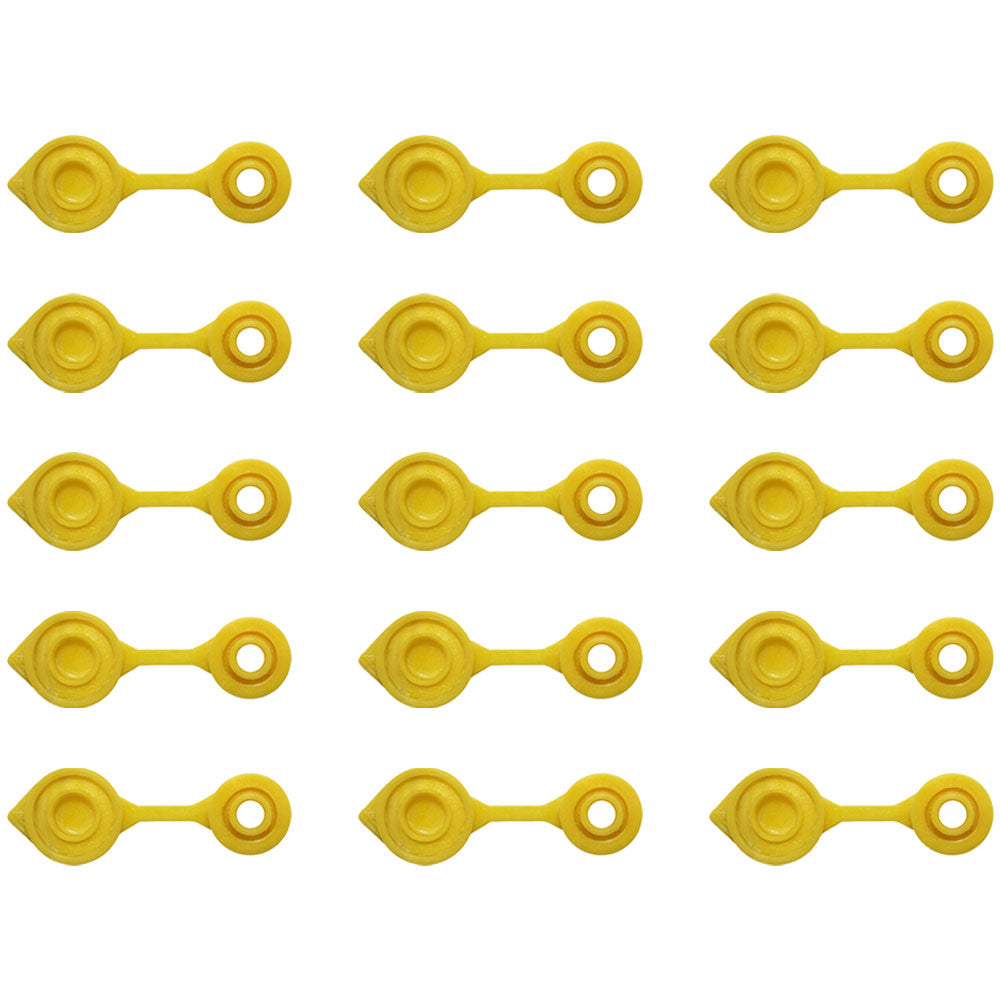 Qty 15: Gas Can Vent Caps (Yellow)  Fits Universal Products