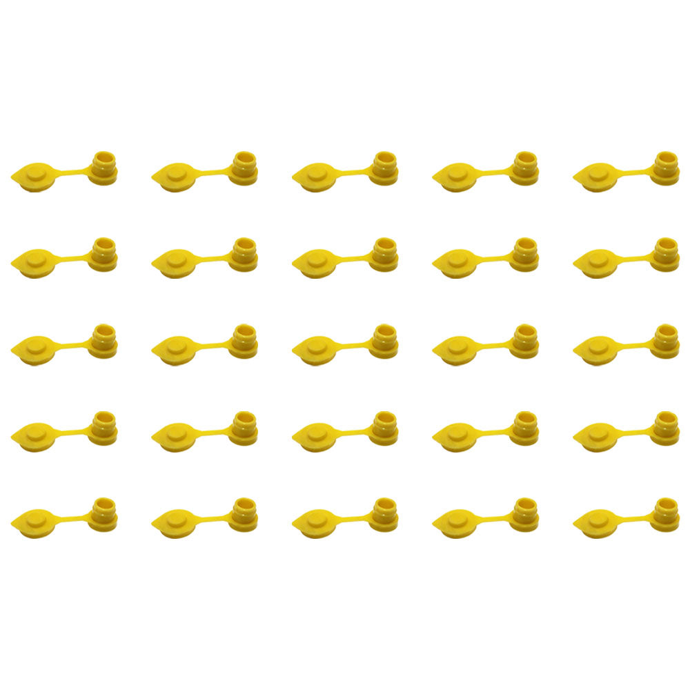 Set of 25 New Gas Can Vent Caps (Yellow) Heavy Duty MYC-Y-VENT for Gas Diesel