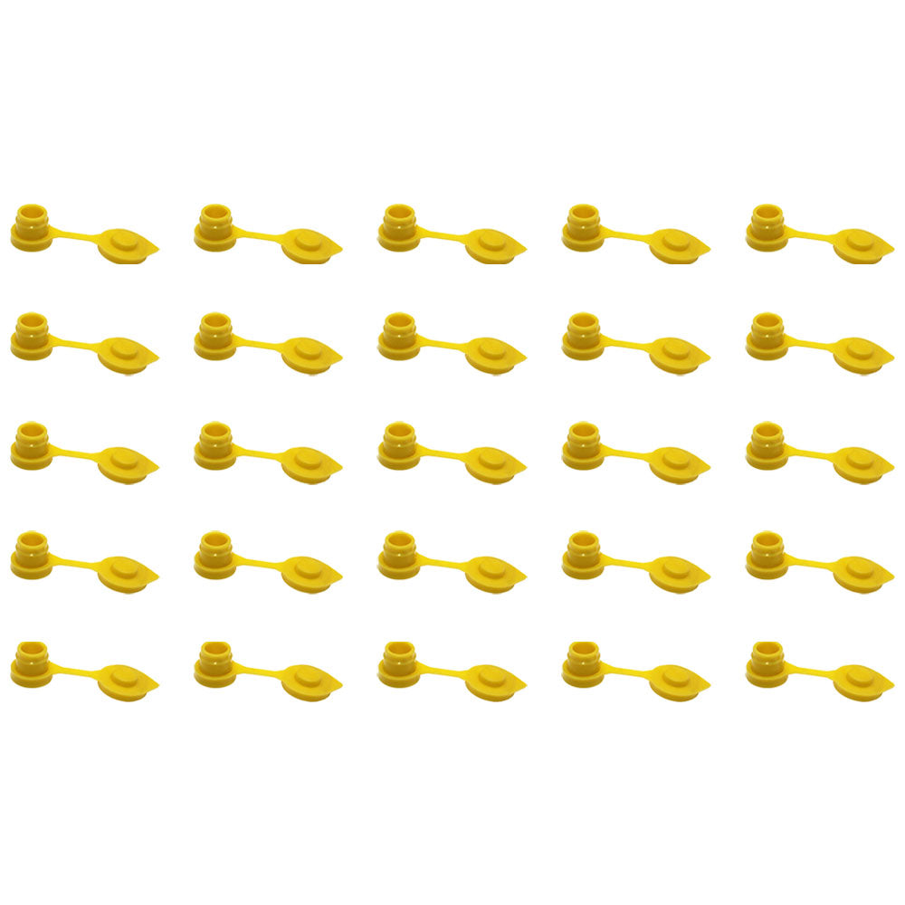 Set of 25 New Gas Can Vent Caps (Yellow) Heavy Duty MYC-Y-VENT for Gas Diesel