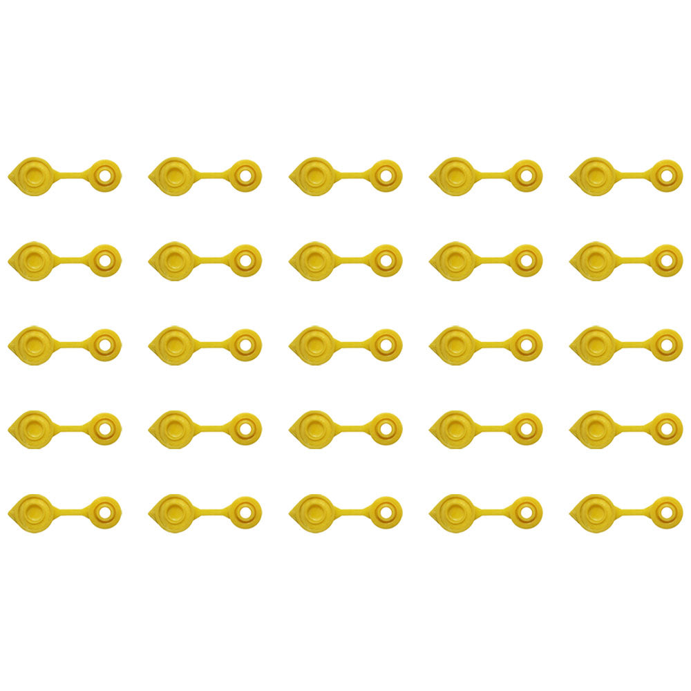 Set of 25 New Gas Can Vent Caps (Yellow) Heavy Duty MYC-Y-VENT for Gas Diesel