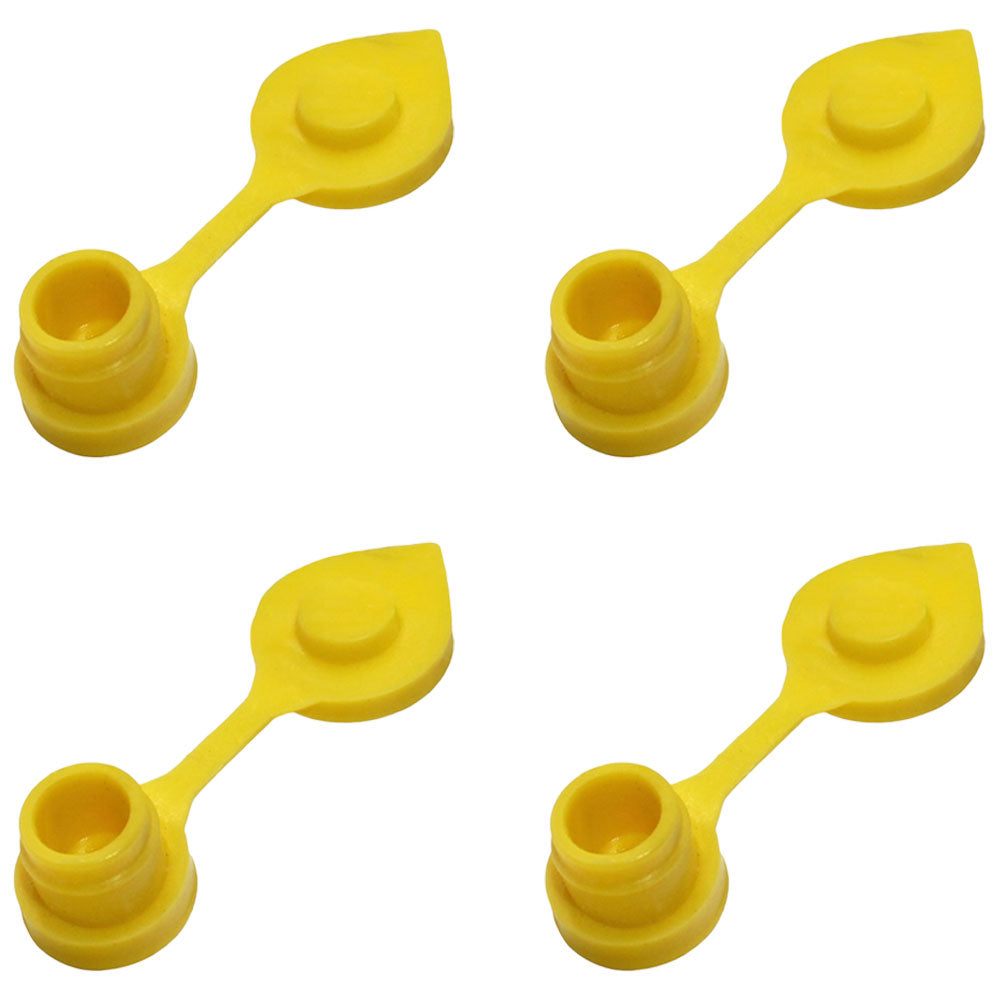 Qty 4: Gas Can Vent Caps (Yellow)  Fits Universal Products