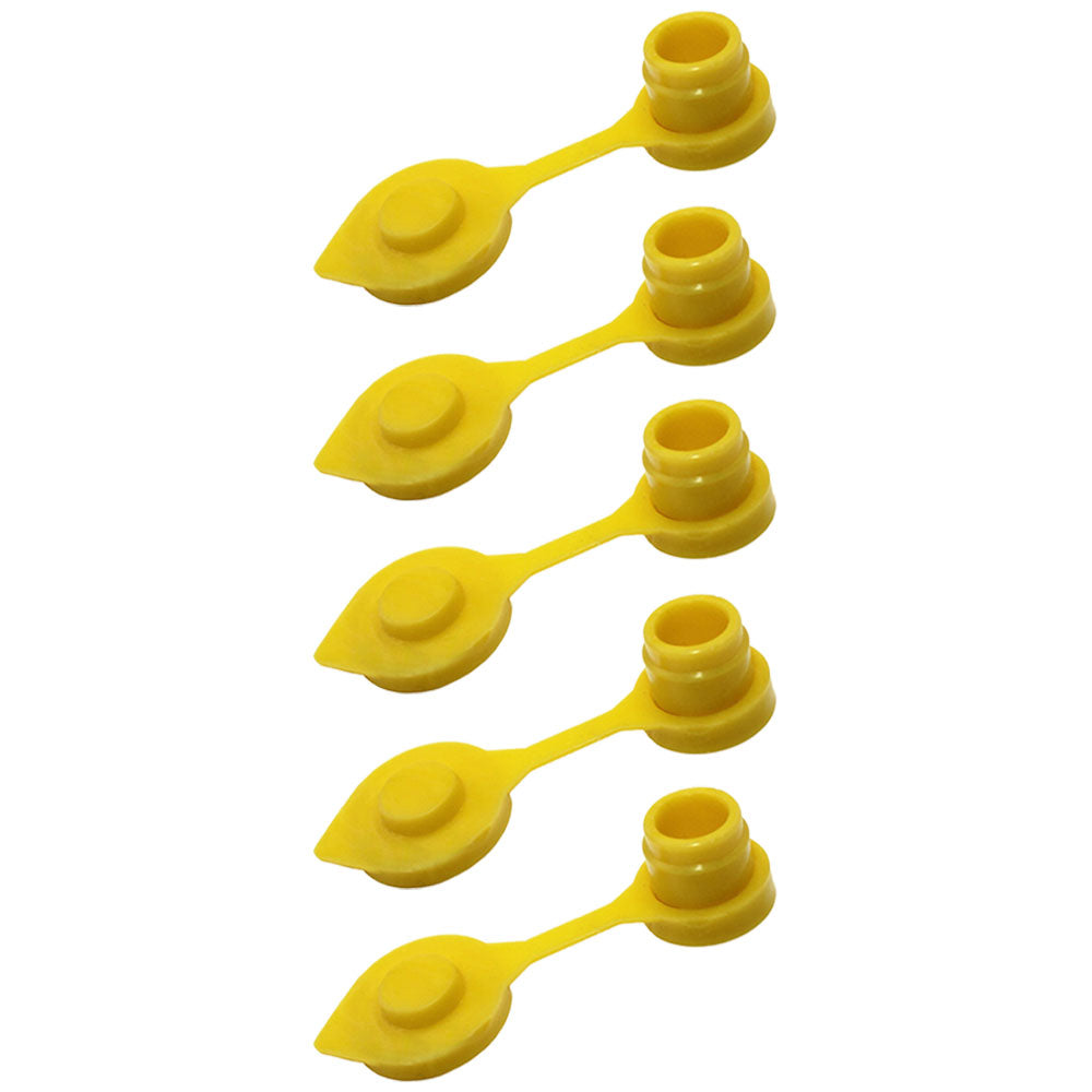 5 Pcs Yellow Vent Cap/Plug fits Plastic & Metal Fuel Gas Can Jugs