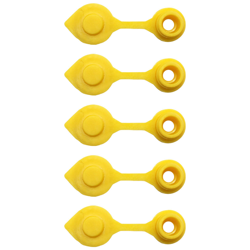 5 Yellow Fuel Gas Can Jug Vent Cap Blitz Wedco Scepter Essence Midwest Eagle