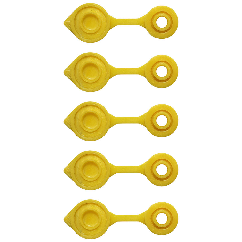 Qty 5: Gas Can Vent Caps (Yellow)  Fits Universal Products