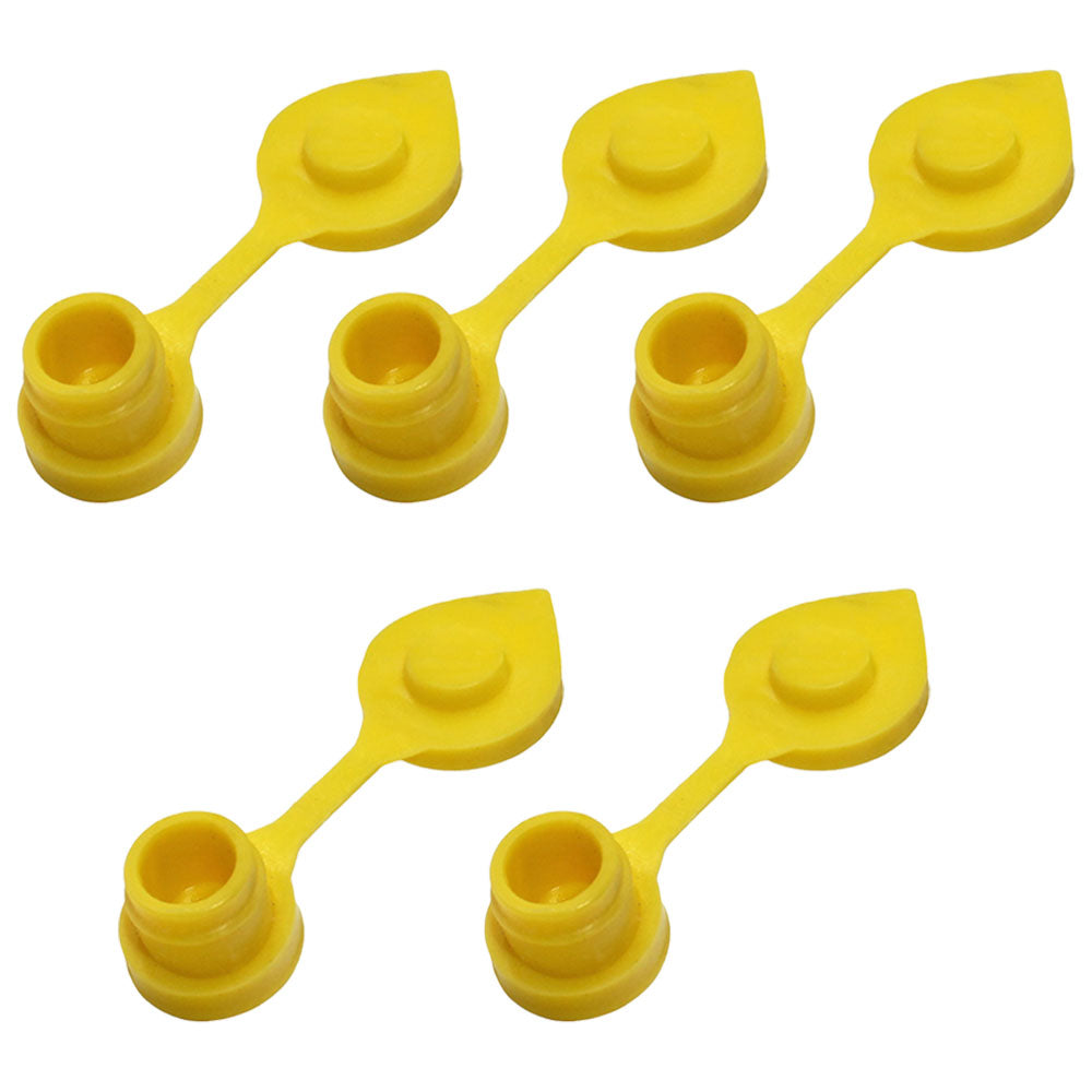 Qty 5: Gas Can Vent Caps (Yellow)  Fits Universal Products