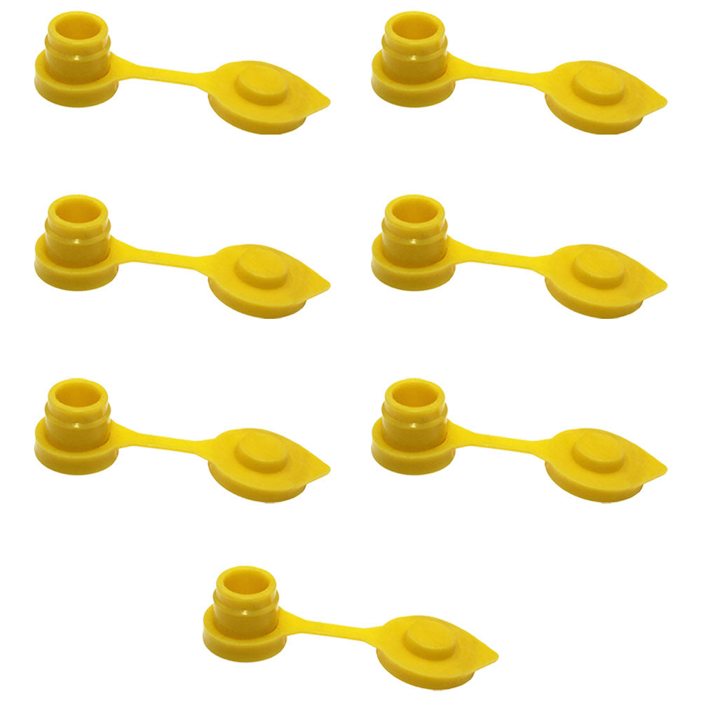 Qty 7: Gas Can Vent Caps (Yellow)  Fits Universal Products