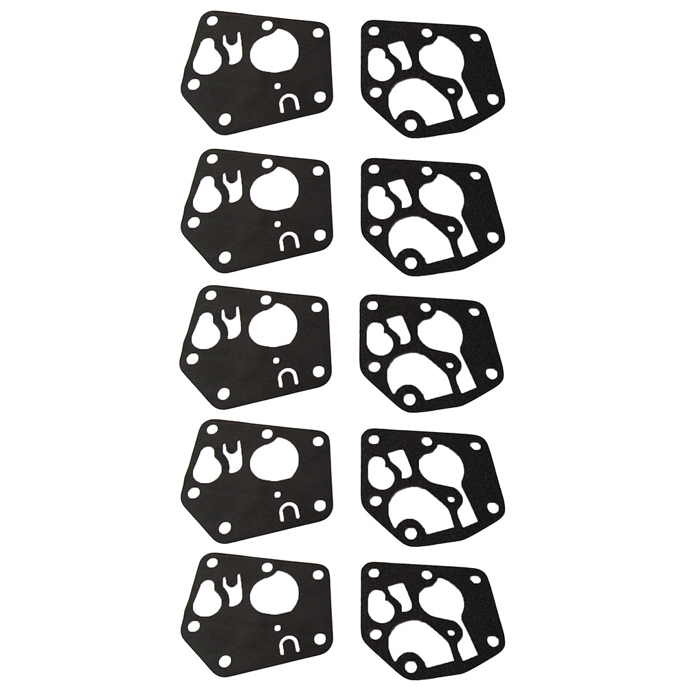 Qty 5: Diaphragm & Gasket Set Fits Oregon Replaces 49-007