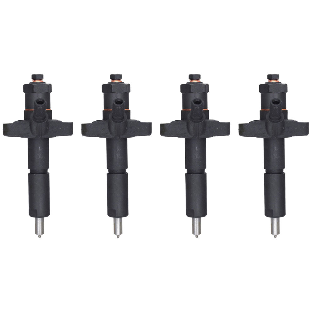 Set of 4 Fuel Injectors For 4 Cylinder Fits Ford New Holland Tractors