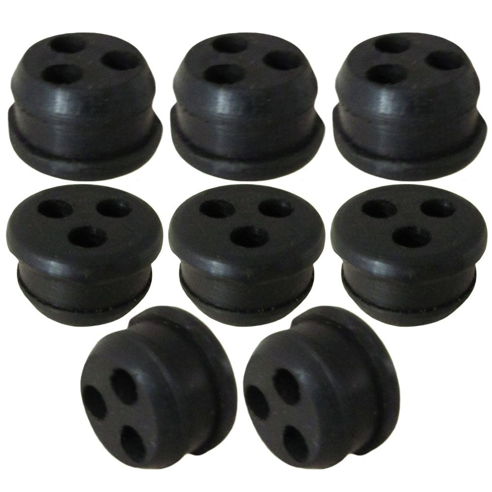 V137000030 8 Pack Gas Tank 3 Hole Fuel Line Grommet Fits Echo Trimmers Edgers