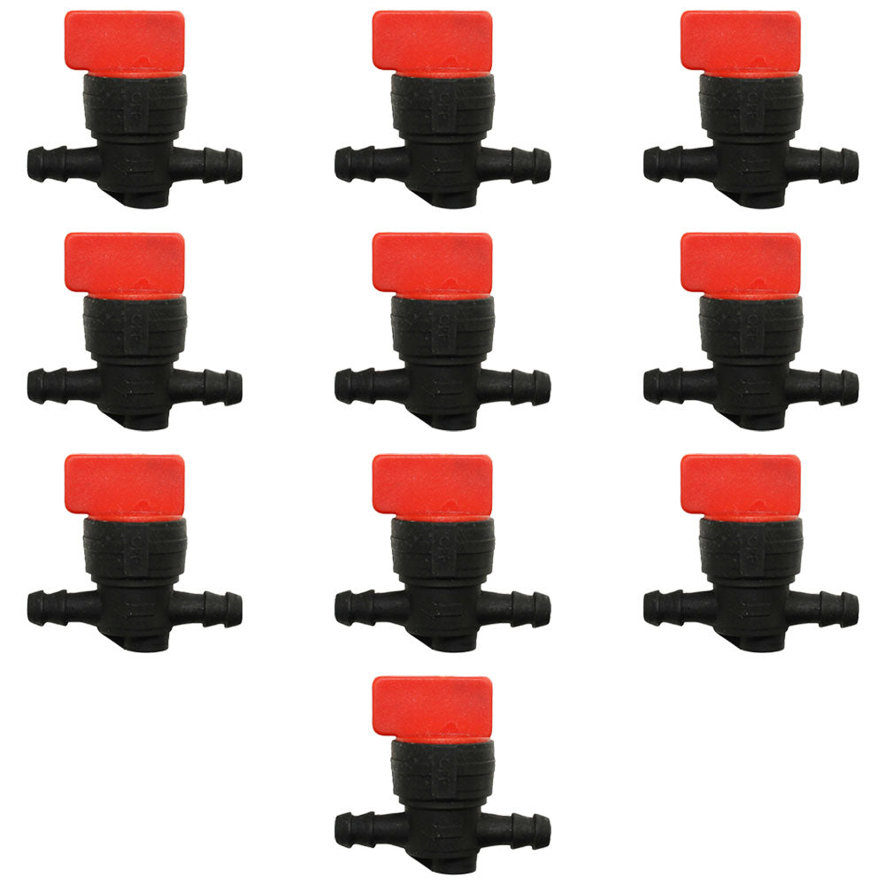 10 Inline Fuel Shutoff Cut Shut Off Valve 1/4" I.D. Fits Briggs 494768 698183