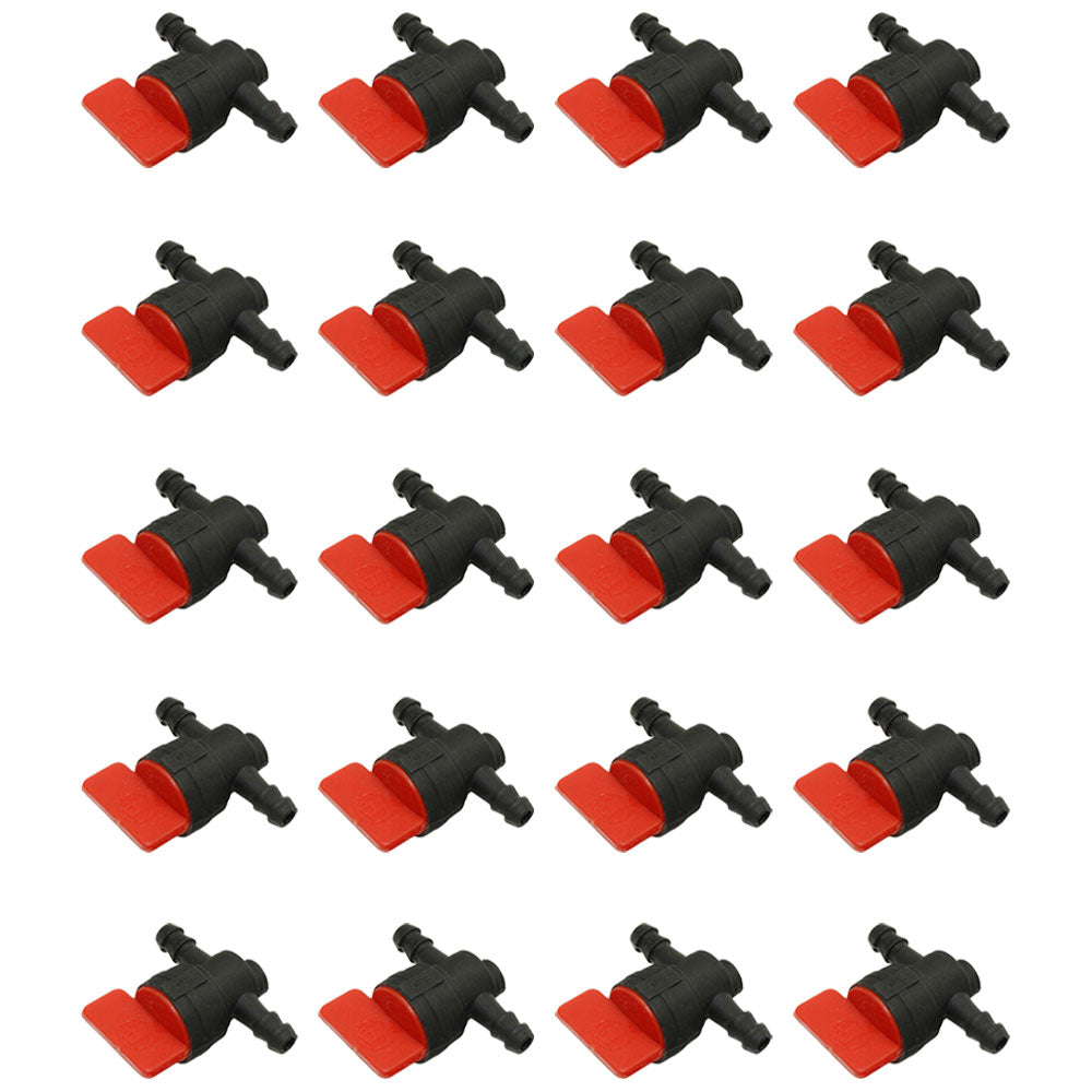 Qty 20: In-Line Fuel Shut Off Valve 1/4" 
 Fits Toro Replaces 1-603770