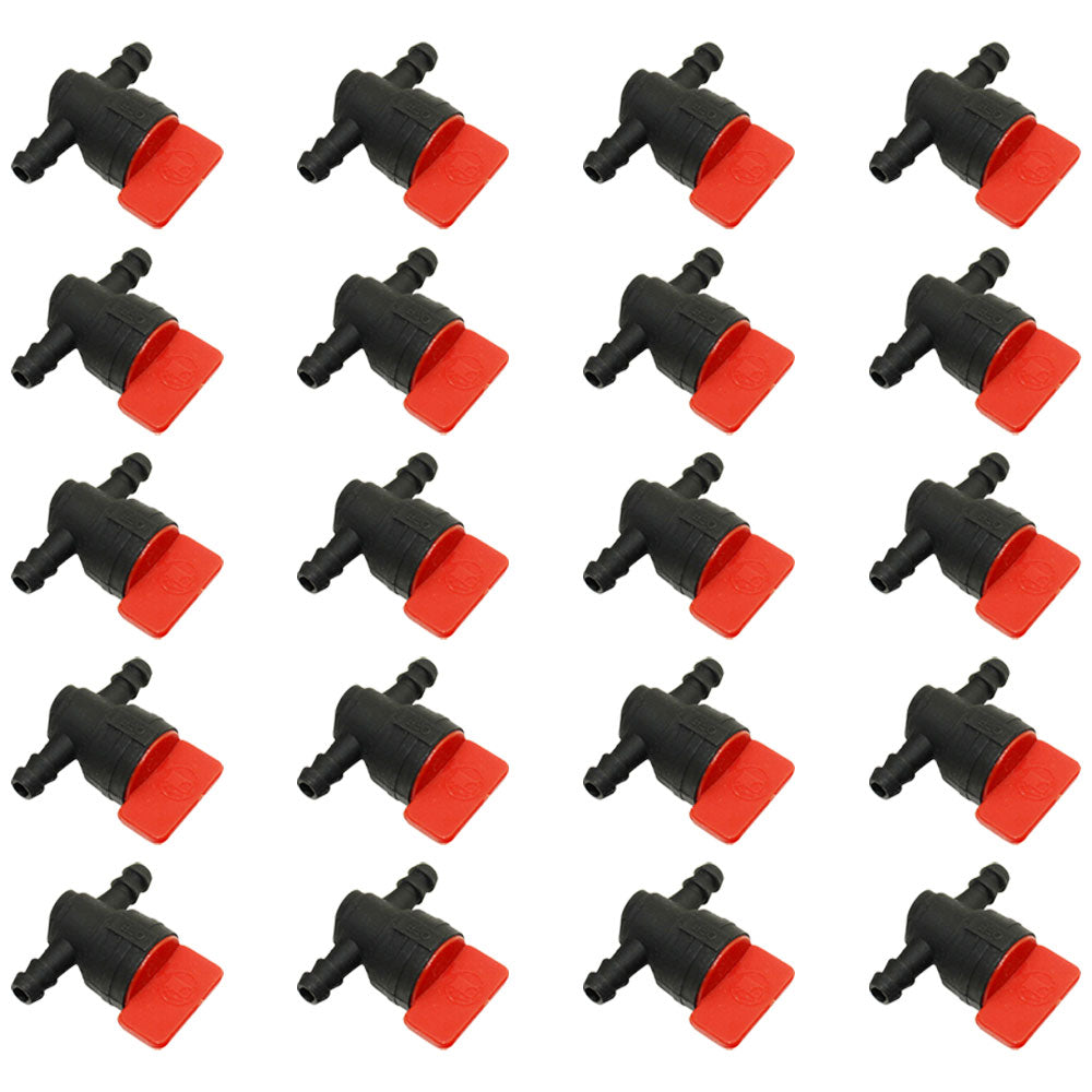 Qty 20: In-Line Fuel Shut Off Valve 1/4"   Fits Briggs and Stratton