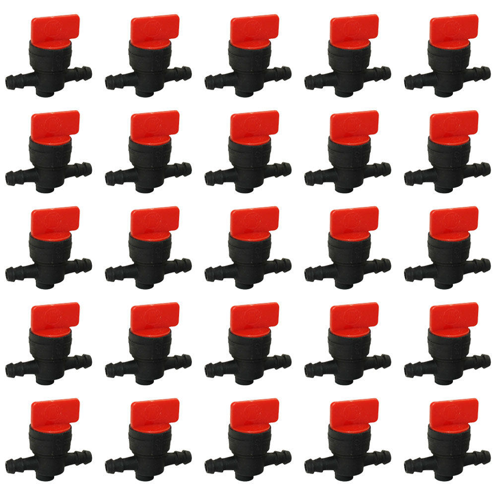 Qty 25: 1/4" In-Line Fuel Shut Off Valve Fits John Deere Replaces AM107340