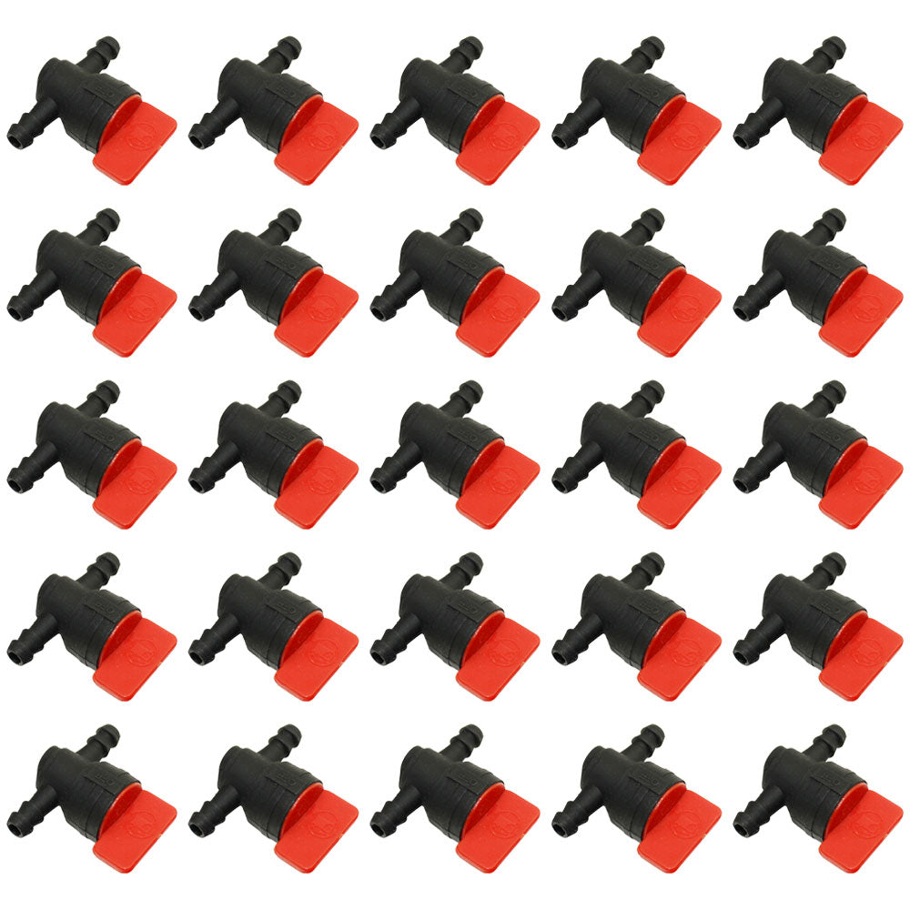 (25) AM107340 AM36141 Fuel Shutoff Cutoff Valves 1/4 In-Line Fits John Deere