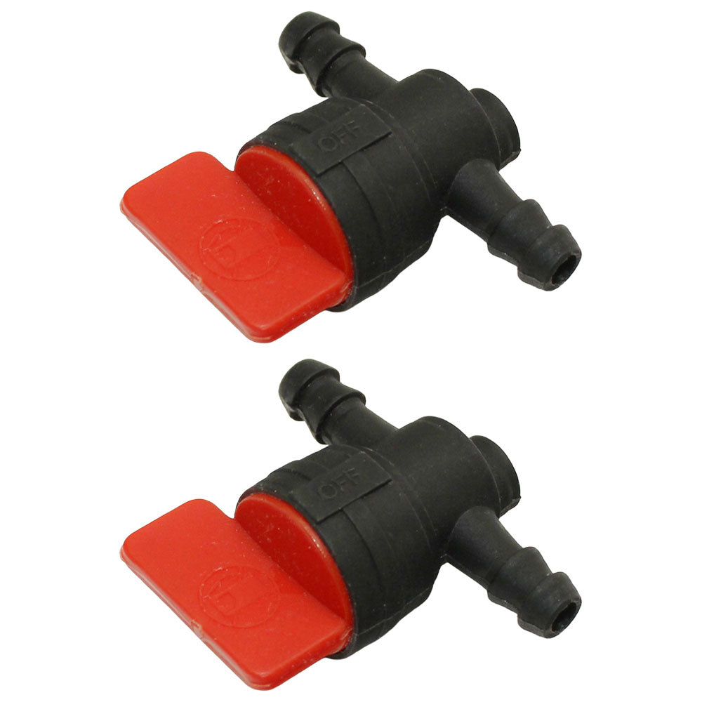 Qty: 2 In-Line Fuel Shut Off Valve 1/4" 
 Fits John Deere Replaces AM107340